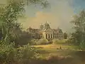 A painting from 1869 representing the palace