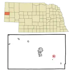 Location of Minatare, Nebraska