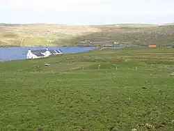 The head of Scutta Voe as seen from Gruting