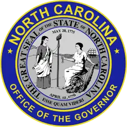 Seal of the governor of North Carolina