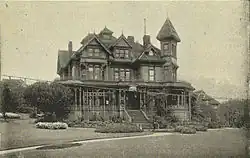 Henry Yesler's former mansion at Third and James was supposed to be a permanent home for the library, but burned January 2, 1901.