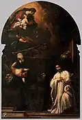 St Benedict Presents Pasqualino Daneli to the Virgin (Sebastiano Mazzoni)