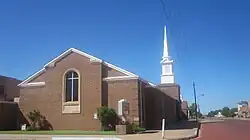 The steeple of the First Baptist Church of Childress (pastor Chad King) can be seen throughout the city.