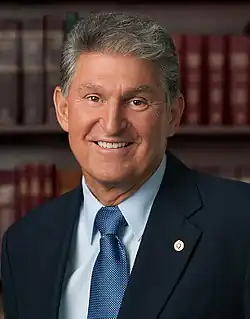 Senator Joe Manchin from West Virginia (2010–2025) (Independent)[36]