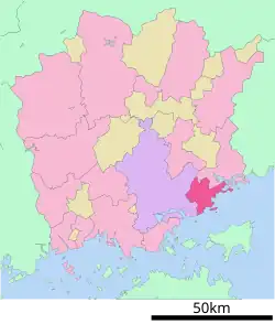 Location of Setouchi