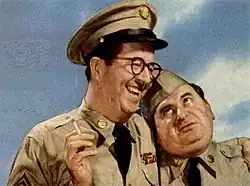 Gosfield as Duane Doberman (right) with Phil Silvers as Ernie Bilko