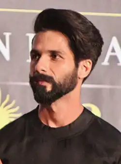 Shahid Kapoor is looking away from the camera.