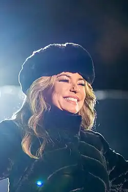 Shania Twain on a stage