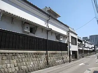 Edo era buildings in Shikemichi (四間道)