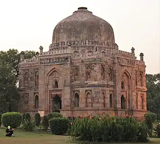 This mausoleum in the Lodi Gardens is known as the Shisha Gumbad (glass dome)
