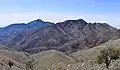 North aspect of Shumard Peak right of center. (Guadalupe Peak behind, left).
