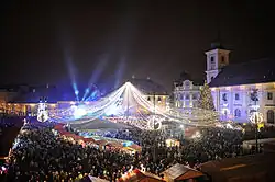 Sibiu Christmas market in Sibiu, Romania