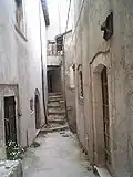 An alley in the village.