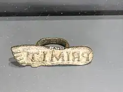 Signaculum PRIMIT ("first")