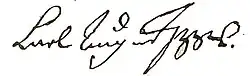 Charles Augustus's signature