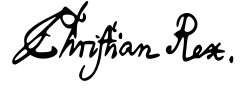 Christian VII's signature