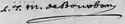 Louis Jean Marie de Bourbon's signature