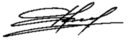 Mikhail Mishustin's signature