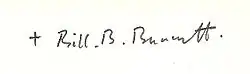 Bill Burnett's signature