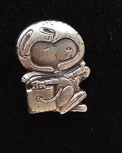 NASA Silver Snoopy award, sterling silver lapel pin (tie tac), flown aboard Space Shuttle Discovery's STS-116 mission.