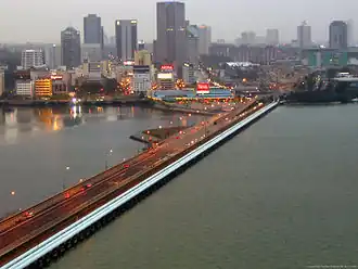 The Johor–Singapore Causeway supports over 100 million annual international border crossings.