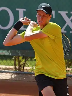 Image 44Jannik Sinner, 2024 men's singles champion. (from US Open (tennis))