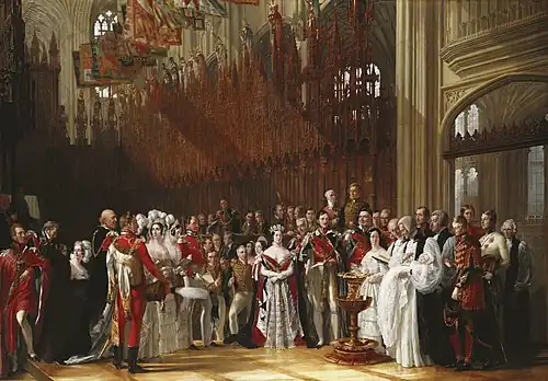 The Christening of the Prince of Wales in St. George's Chapel, Windsor 25 Jan 1842