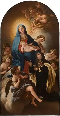 The Virgin Mary Presenting the Baby Jesus to Santa Maria Maddalena dei Pazzi (1767)