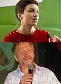 Ska Keller y José Bobé, candidatos del Partido Verde Europeo a las Elecciones 2014.jpg