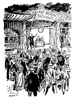 Christiaan Slieker's traveling cinema Grand Théatre Edison in Park Tivoli