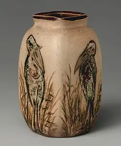 Small vase with birds, 1905, c. 3 in, 8 cm tall