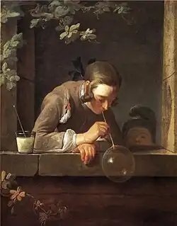 Soap Bubbles (ca.1733-1734), oil on canvas, 93 x 74.6&nbsp;cm., National Gallery of Art