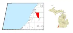 Location within Berrien County