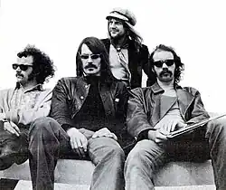 Soft Machine in 1970: l-r: Elton Dean, Mike Ratledge, Robert Wyatt, Hugh Hopper