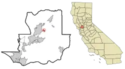 Location in Solano County and the state of California