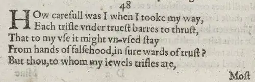 Detail of old-spelling text