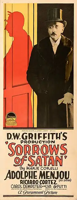 Movie poster showing dramatic figures and text