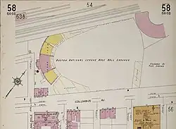 Ballpark layout, 1914