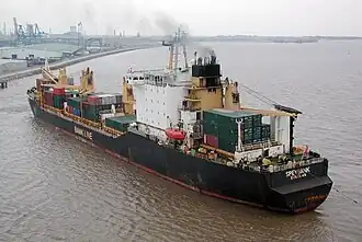 The 1983 built Speybank arriving at Hull