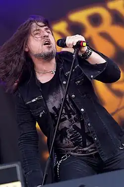 Papathanasio with Spiritual Beggars at Rockharz Open Air 2016 in Germany