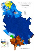 Ethnic structure of Serbia by municipalities 1961.