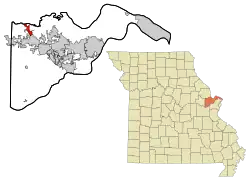 Location of Flint Hill, Missouri