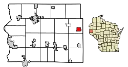 Location of Glenwood City in St. Croix County, Wisconsin