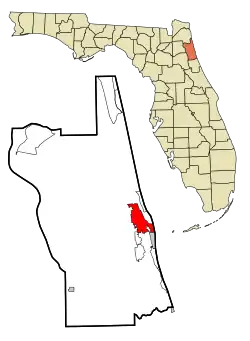 Location in St. Johns County and the U.S. state of Florida