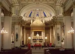 View up the nave toward the sanctuary