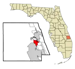 Location in St. Lucie County and the state of Florida