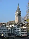 St. Peter as seen from Grossmünster