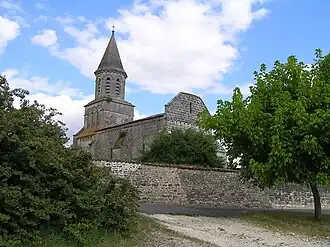The church in Saint-Simeux