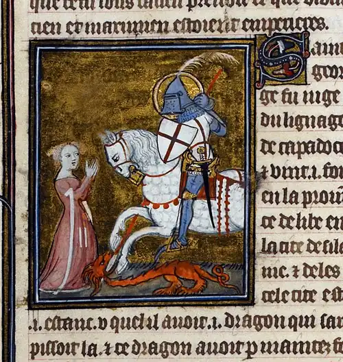 Miniature from a manuscript of Legenda Aurea, Paris, 1382