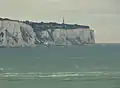 View of the memorial on the cliffs near Dover
